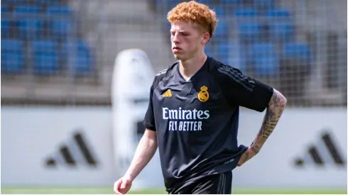 Jeremy De Leon of Puerto Rico training with his club Real Madrid Castilla
