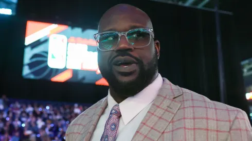 Shaquille O'Neal attends the State Farm All-Star Saturday Night at Lucas Oil Stadium on February 17, 2024 in Indianapolis, Indiana. 
