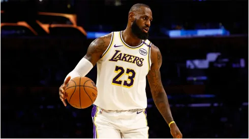 LeBron James of the Los Angeles Lakers