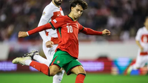 Joao Felix of Portugal in action during the UEFA Nations League 2024 25 League A Group A1 match between Croatia and Portugal