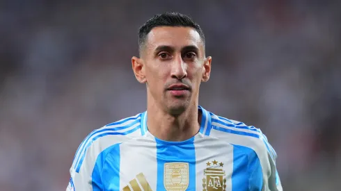 Angel Di Maria of Argentina looks on during a match 
