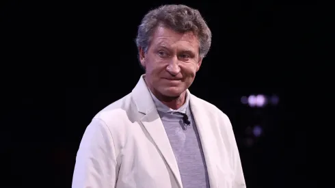 Wayne Gretzky speaks onstage during Warner Bros. Discovery Upfront 2024 on May 15, 2024 in New York City.