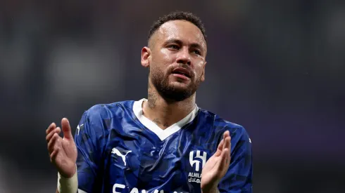 Neymar of Al Hilal reacts after the AFC Champions League Elite match between Al Ain and Al-Hilal
