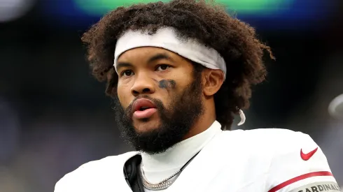 Kyler Murray #1 of the Arizona Cardinals looks on against the Seattle Seahawks at Lumen Field on November 24, 2024 in Seattle, Washington.
