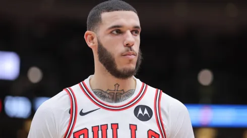 Chicago Bulls guard Lonzo Ball (2) during the first half of a preseason game
