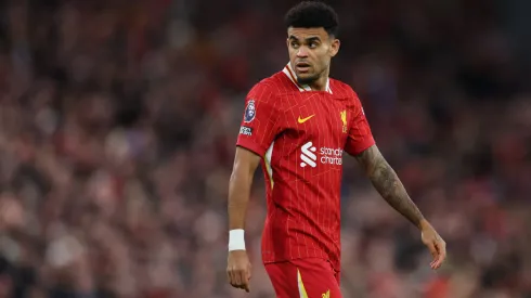 Luis Diaz of Liverpool during a Premier League match at Anfield
