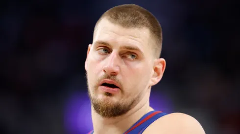 Nikola Jokic #15 of the Denver Nuggets in the second half at Intuit Dome