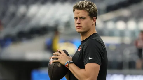 Cincinnati Bengals quarterback Joe Burrow (9) during the Cincinnati Bengals vs Los Angeles Chargers game on November 17, 2024.
