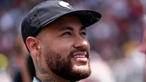 Neymar on the starting grid before the 2023 FIA Formula 1 Spanish Grand Prix at Circuit de Barcelona-Catalunya in Montmelo near Barcelona, Spain.
