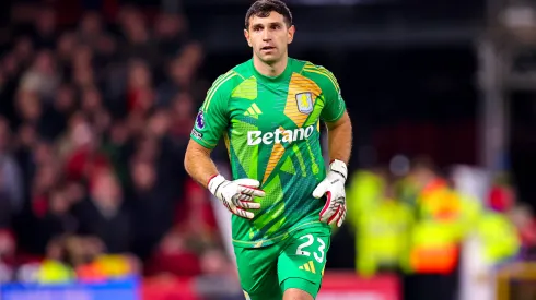 Emiliano Martinez of Aston Villa during the Nottingham Forest FC vs Aston Villa FC match.