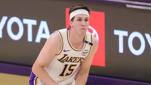 Los Angeles Lakers guard Austin Reaves (15) looks to shoot during the Memphis Grizzlies vs Los Angeles Lakers game on December 15, 2024
