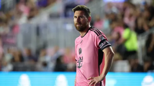 Lionel Messi of Inter Miami looks on during MLS match
