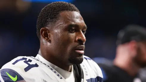 Seattle Seahawks vs Detroit Lions DETROIT,MICHIGAN-September 30: Seattle Seahawks wide receiver DK Metcalf (14) walks off the field after the conclusion of an NFL, American Football Herren, USA football game between the Seattle Seahawks and the Detroit Lions in Detroit, Michigan USA, on Monday, September 30, 2024
