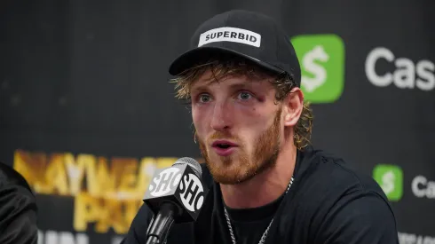 Logan Paul during a press conference
