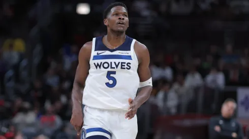 Minnesota Timberwolves guard Anthony Edwards (5) during the first half against the Chicago Bulls.
