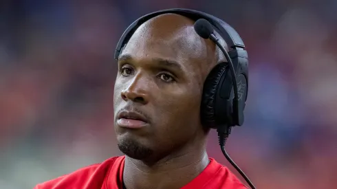 Houston Texans head coach DeMeco Ryans during a game between the Detroit Lions and the Houston Texans in Houston, TX.
