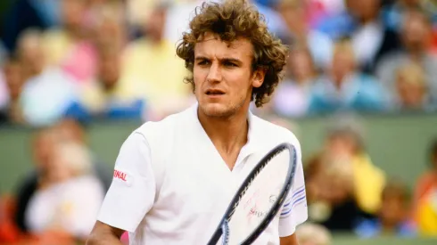 Mats Wilander during 1985 Roland Garros.
