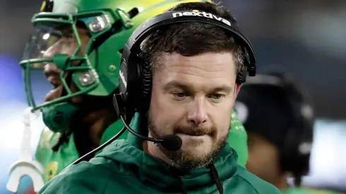 Oregon State vs Oregon NOV 24 November 24, 2023: Oregon Head Coach Dan Lanning during the Civil War football game between the Oregon State Beavers and the University of Oregon Ducks at Autzen Stadium, Eugene, OR.
