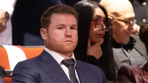  Saul Alvarez attends the presidential inauguration on October 1, 2024 in Mexico City, Mexico. Claudia Sheinbaum takes office as the first female president of Mexico following an overwhelming victory in the presidential election.
