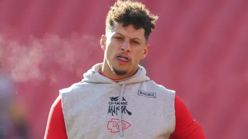 Texans vs Chiefs DEC 21 December 21, 2024: Kansas City Chiefs quarterback Patrick Mahomes (15) warms up before a game against the Houston Texans at GEHA Field at Arrowhead Stadium in Kansas City, MO.
