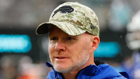 Buffalo Bills head coach Sean McDermott prior to a National Football League game between the New York Jets and Buffalo Bills.
