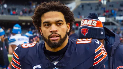 Lions vs Bears DEC 22 Chicago Bears quarterback Caleb Williams (18) walks off the field after an NFL football game against the Detroit Lions on Sunday, Dec. 22, 2024 in Chicago.
