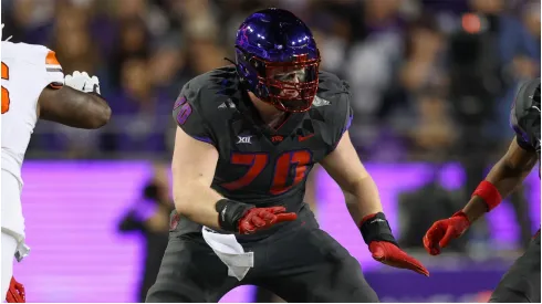 TCU Horned Frogs offensive lineman Ryan Hughes
