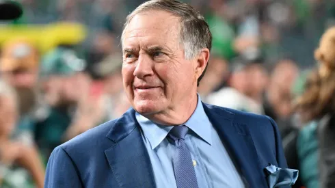 Coaching legend Bill Belichick before the game between the Philadelphia Eagles and the Atlanta Falcons on September 16th, 2024 at Lincoln Financial Field in Philadelphia, PA.