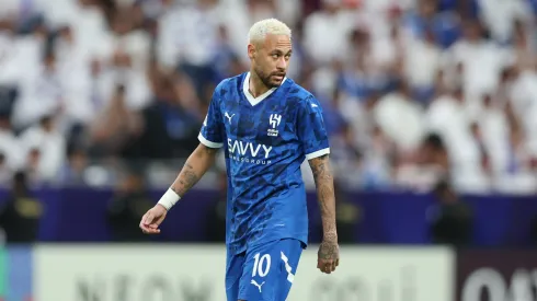 Neymar of Al-Hilal looks on during the AFC Champions League Elite match
