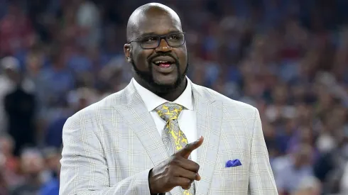 Shaquille O'Neal poses on the court as the Naismith Memorial Basketball Hall Of Fame 2016 Class
