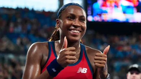 American tennis star Coco Gauff during the 2025 United Cup 
