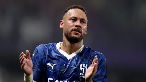 Neymar of Al Hilal reacts during an AFC Champions League Elite match 
