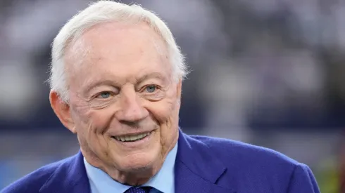 Dallas Cowboys owner Jerry Jones walks the field before the game against the New York Giants at AT&T Stadium on November 12, 2023 in Arlington, Texas.