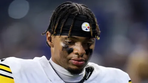 Justin Fields quarterback of the Pittsburgh Steelers
