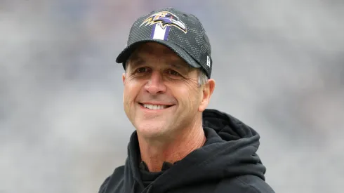 John Harbaugh head coach of the Baltimore Ravens