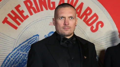 Oleksandr Usyk arrives prior to the RING Magazine Awards at Old Royal Naval College on January 11, 2025 in London, England.