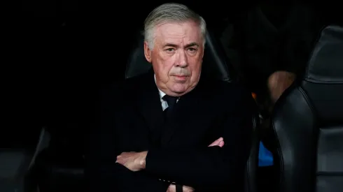 Carlo Ancelotti, Head Coach of Real Madrid, looks on prior to the UEFA Champions League 2024/25 League Phase MD7 match between Real Madrid C.F. and FC Salzburg.