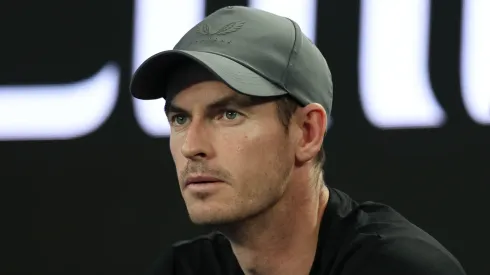 Andy Murray, coach of Novak Djokovic of Serbia is seen during the 2025 Australian Open.