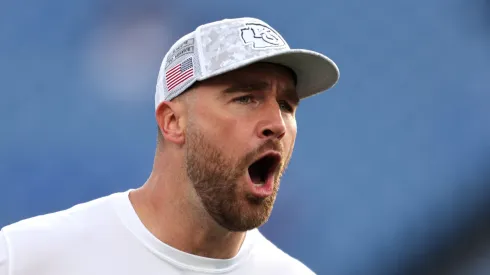 Travis Kelce tight end of the Kansas City Chiefs