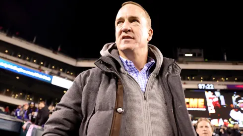 Peyton Manning is seen prior to a game between the New York Giants and Philadelphia Eagles in the NFC Divisional Playoff game at Lincoln Financial Field on January 21, 2023 in Philadelphia, Pennsylvania.