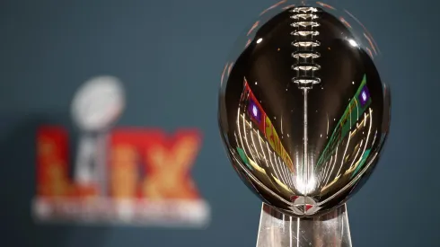 NEW ORLEANS, LOUISIANA – FEBRUARY 03: The Vince Lombardi Trophy is seen before NFL Commissioner Roger Goodell's Super Bowl Press Conference ahead of Super Bowl LIX at Caesars Superdome on February 03, 2025 in New Orleans, Louisiana. (Photo by Chris Graythen/Getty Images)