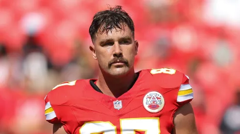 Travis Kelce tight end of the Kansas City Chiefs

