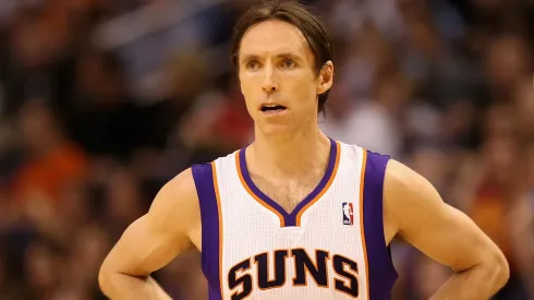 Steve Nash #13 of the Phoenix Suns during a game against the San Antonio Spurs on March 27, 2012.
