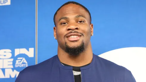 Micah Parsons arrives at EA Sports presents The Madden Bowl at Orpheum Theater on February 07, 2025 in New Orleans, Louisiana.