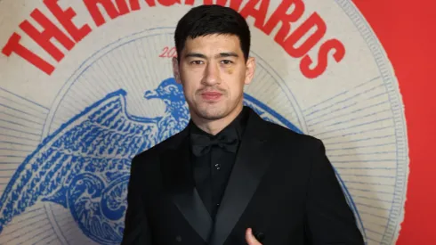 Dmitry Bivol arrives prior to the RING Magazine Awards at Old Royal Naval College on January 11, 2025 in London, England.