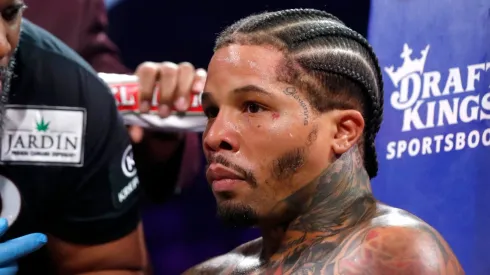 WBA lightweight champion Gervonta Davis listens in his corner between rounds of his title defense against Frank Martin at MGM Grand Garden Arena on June 15, 2024 in Las Vegas, Nevada. Davis retained his title with an eighth-round knockout.