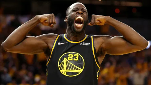 Draymond Green of the Golden State Warriors during a game vs. the Dallas Mavericks in the 2022 NBA Playoffs.