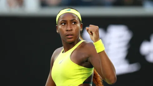 Coco Gauff during the 2025 Australian Open
