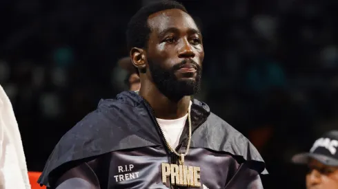 Terence Crawford looks on prior to the World Welterweight Championship bout against Errol Spence Jr. at T-Mobile Arena on July 29, 2023 in Las Vegas, Nevada.