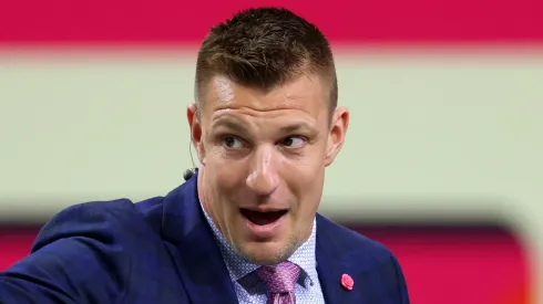 Rob Gronkowski former tight end of the Patriots and Buccaneers